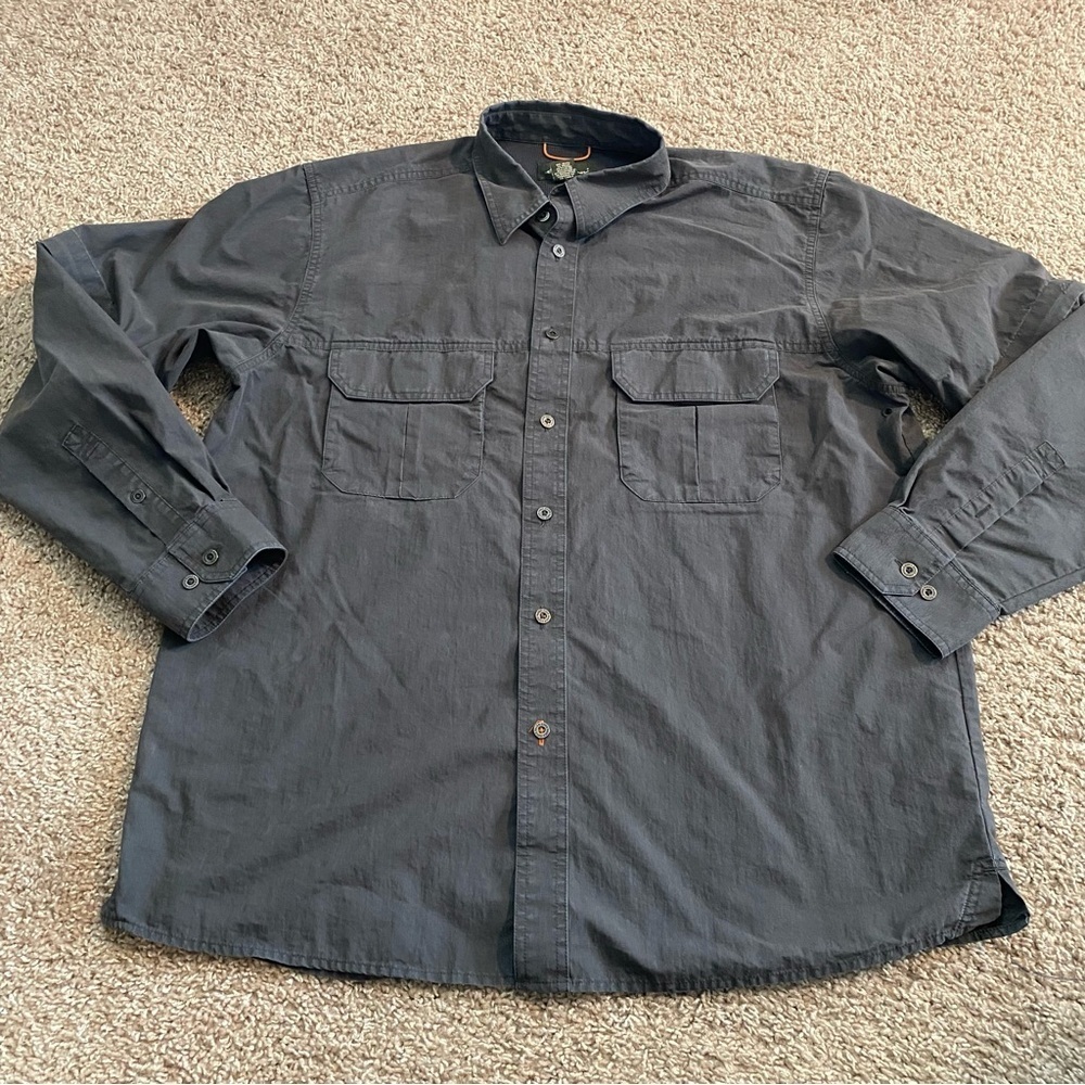 Eddie Bauer outdoor Dark Gray Button-Up Shirt